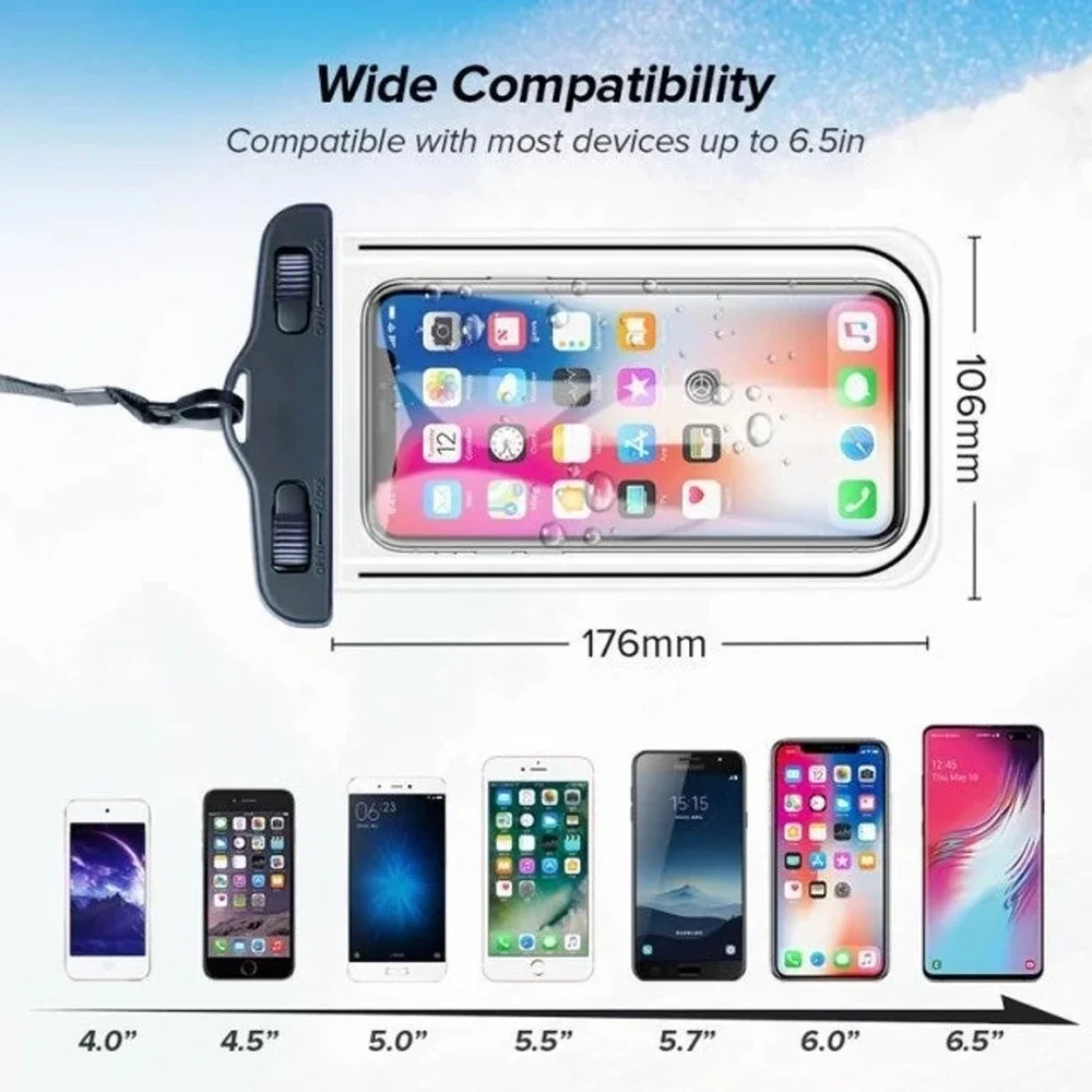 Universal Waterproof Phone Case,Floating (2 Pack)